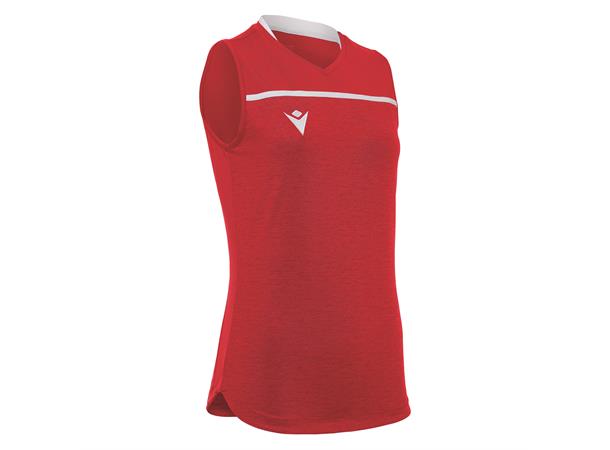 Thallium Shirt Woman SL RED/WHT XL Teknisk armløs volleyballdrakt for dame 