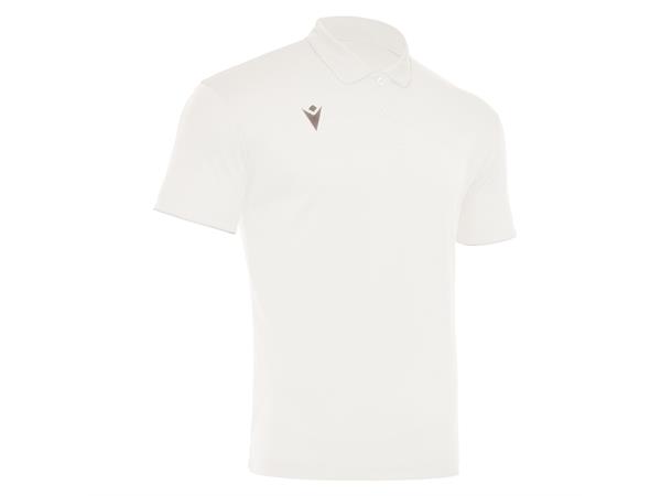 Draco Hero Polo WHT/GRY L Poloskjorte i elastisk stoff 