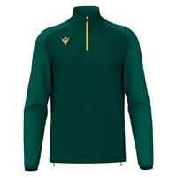 Isen Training 1/4 Zip Top BGRN/GOLD XXL Teknisk treningsgenser - Unisex